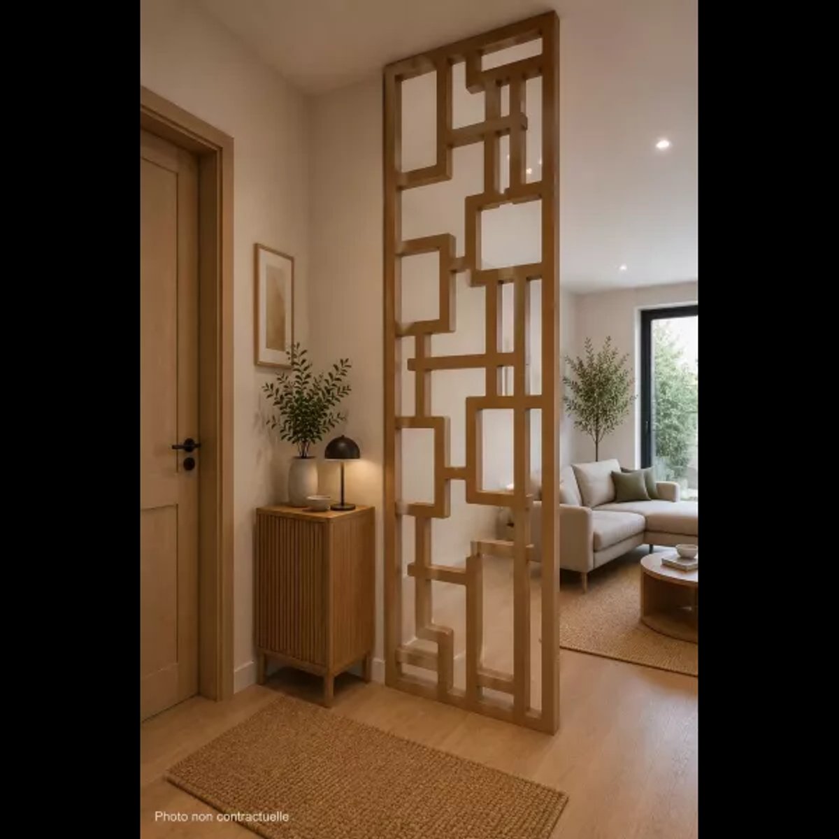Séparatif d'intérieur en bois au style Rétro