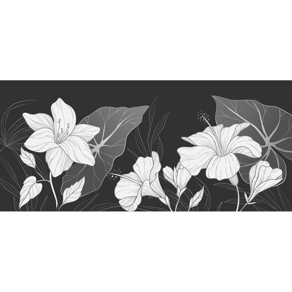 Papier peint panoramique - Fleurs