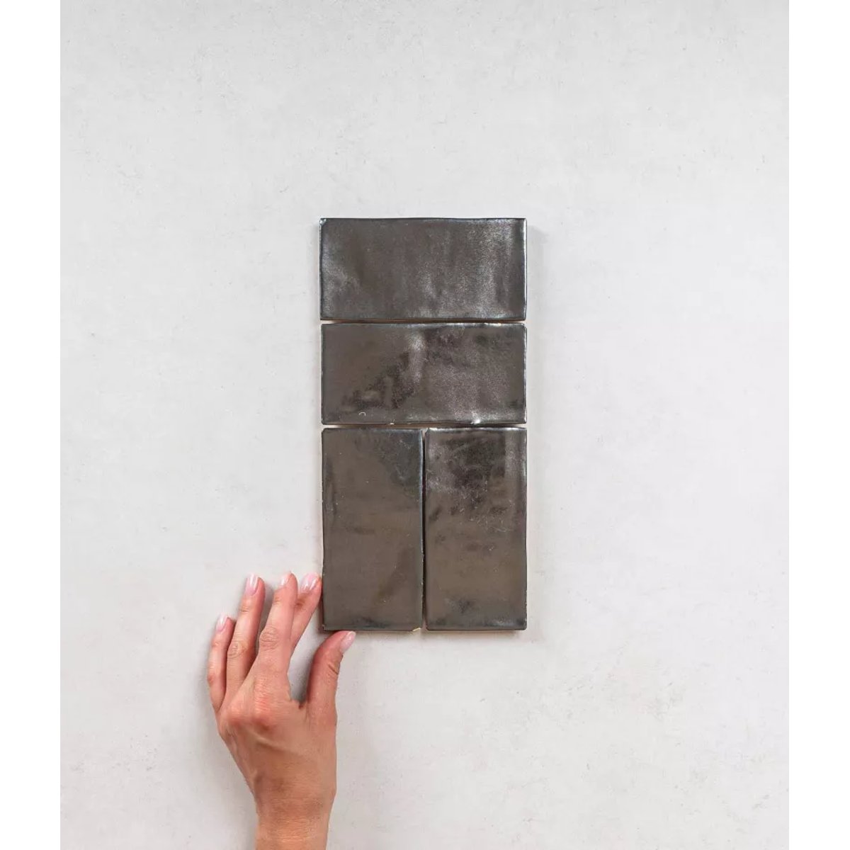 Carrelage Zellige Argenté FEZ Brillant Steel