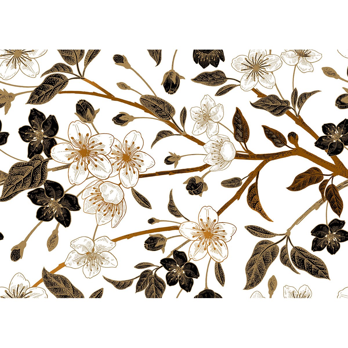 Papier peint panoramique - Fleurs