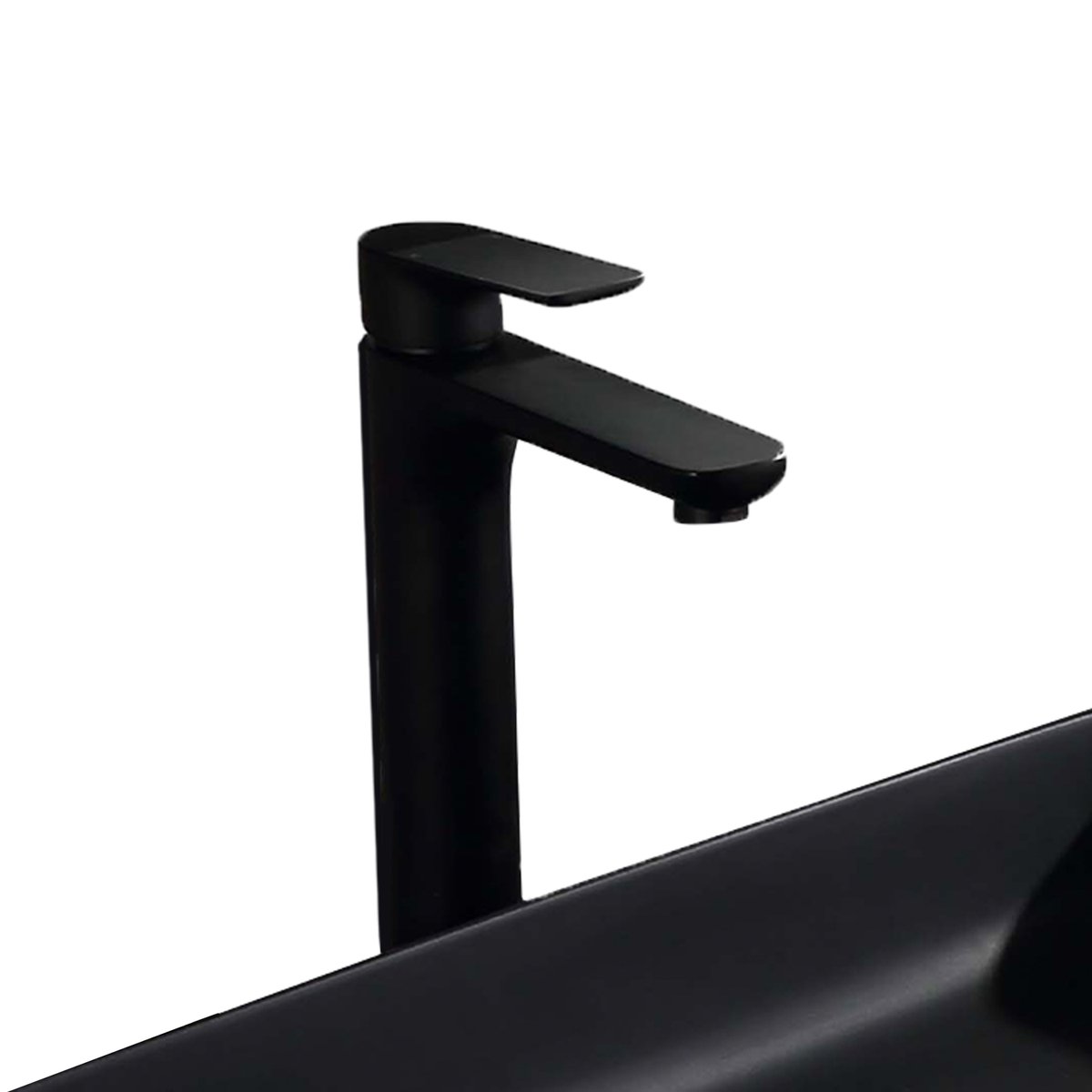 Mitigeur salle de bain noir haut
