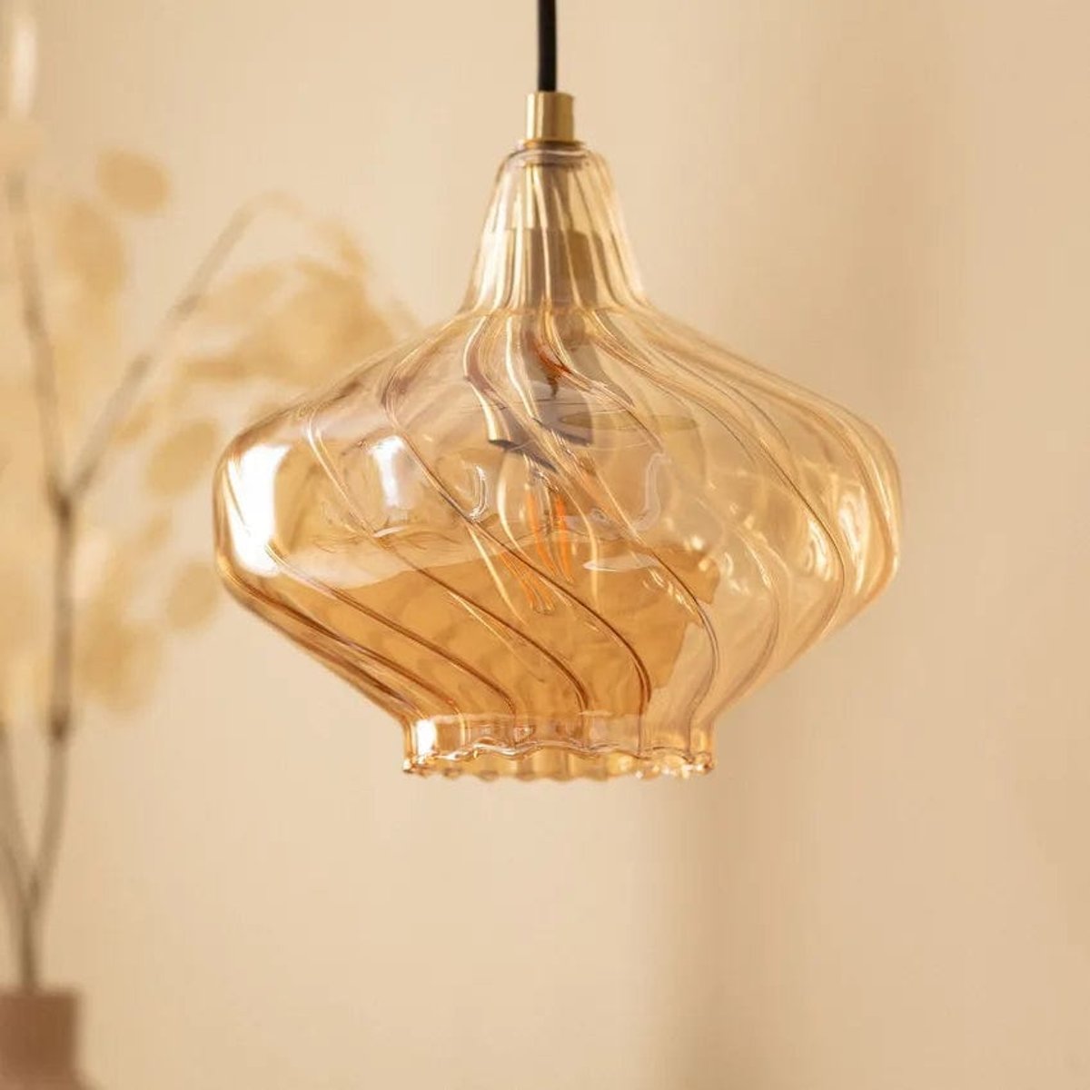 Suspension en Verre Transparent