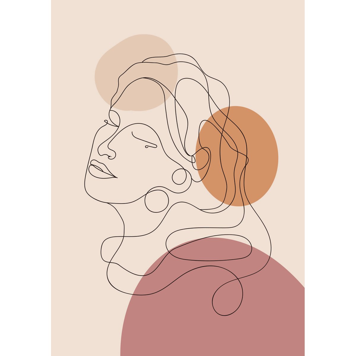 Papier peint panoramique - Femme Boho