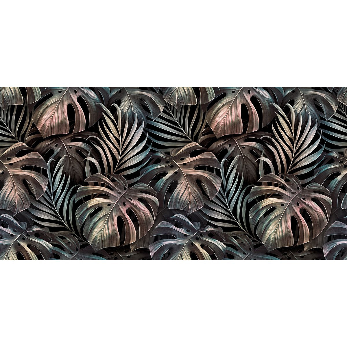 Papier peint panoramique - Feuilles tropicales
