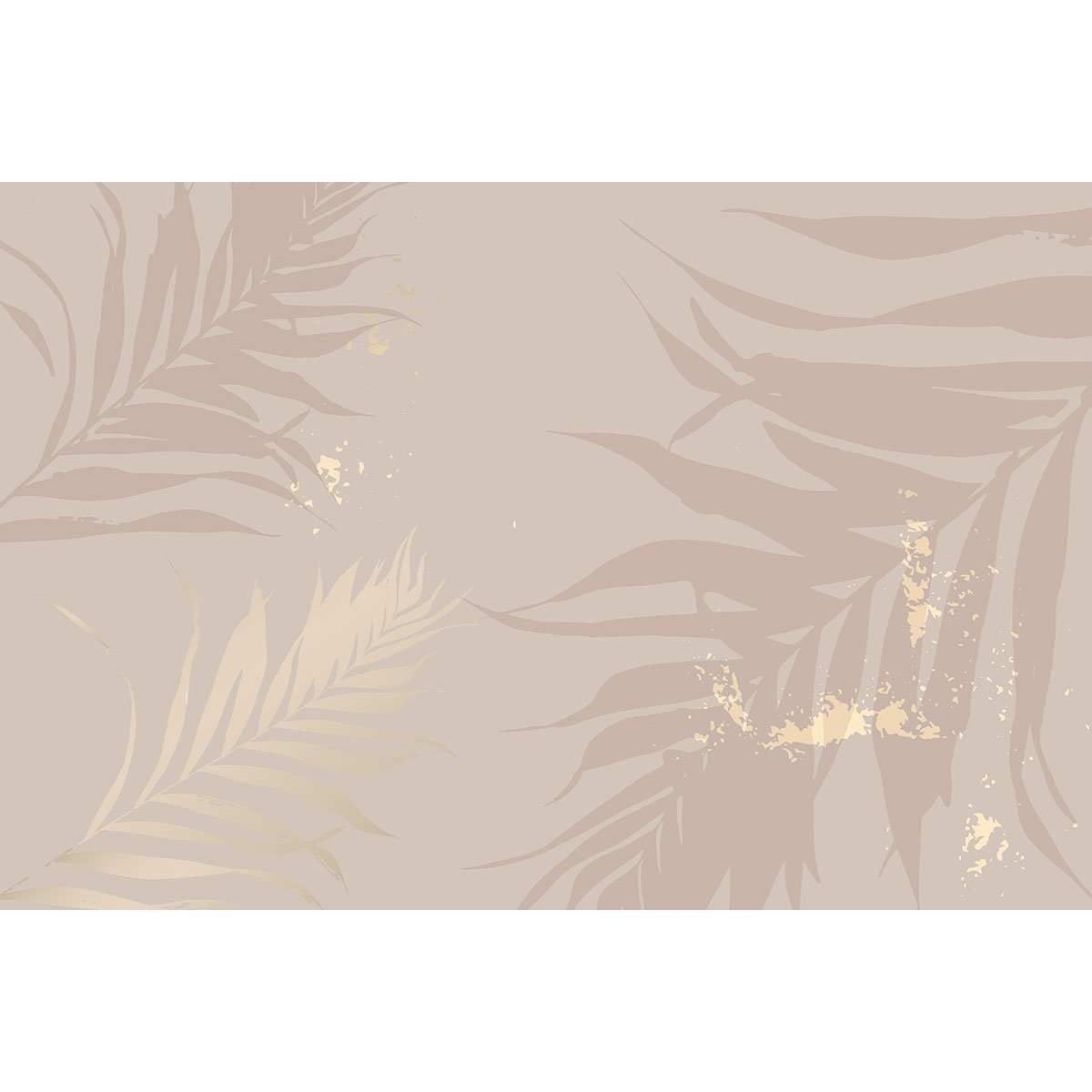 Papier peint panoramique - Feuilles Design