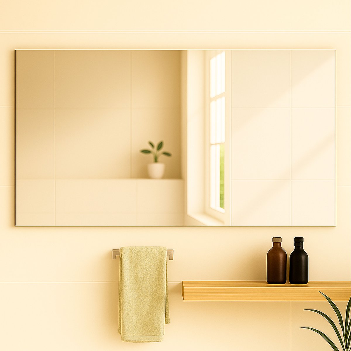 Miroir simple mural pour salle de bain