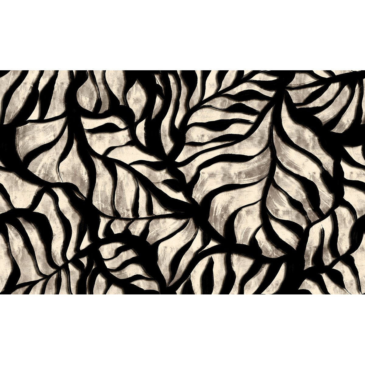 Papier peint panoramique - Feuilles tropicales