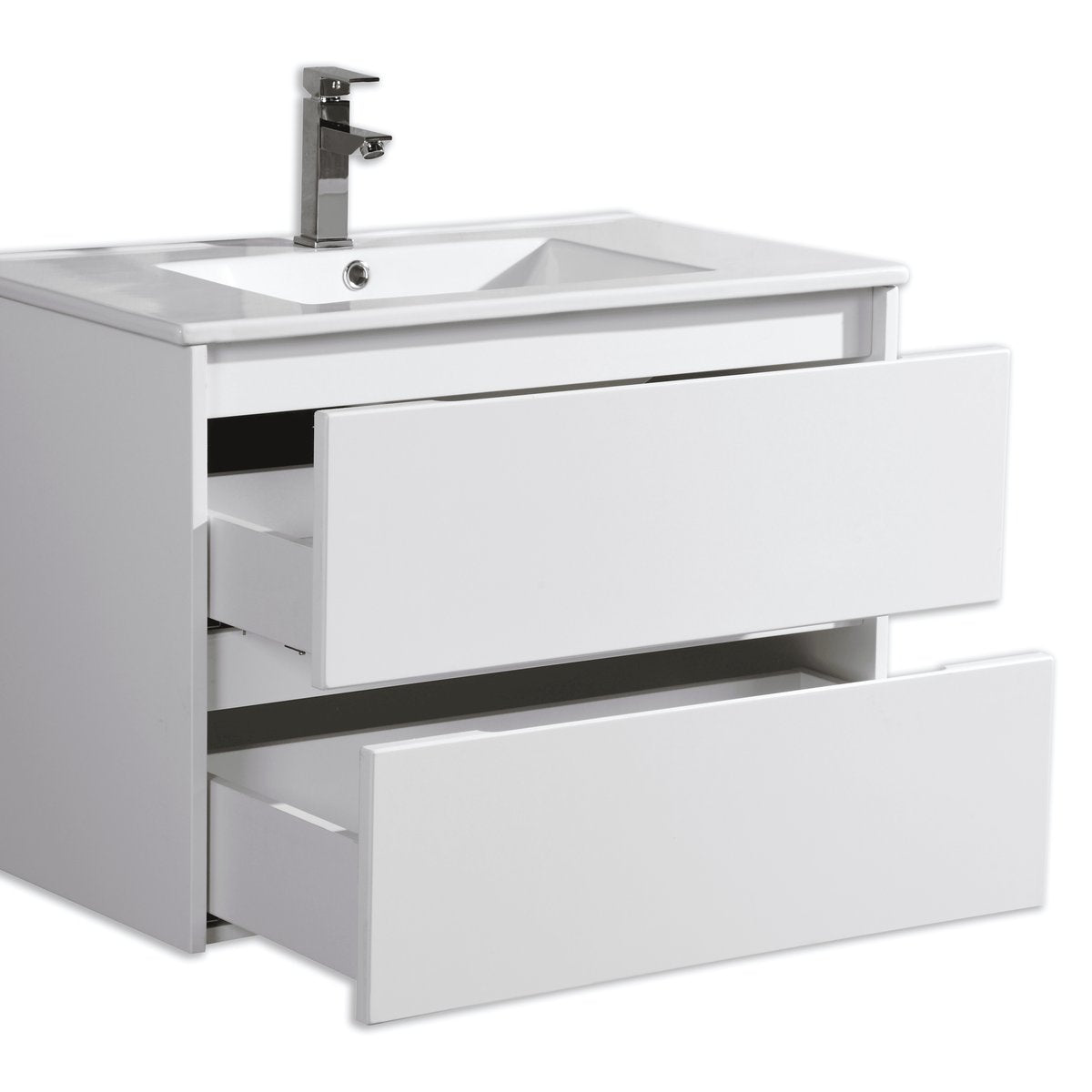 Ensemble salle de bain 80 cm blanc laqué Aquadoli