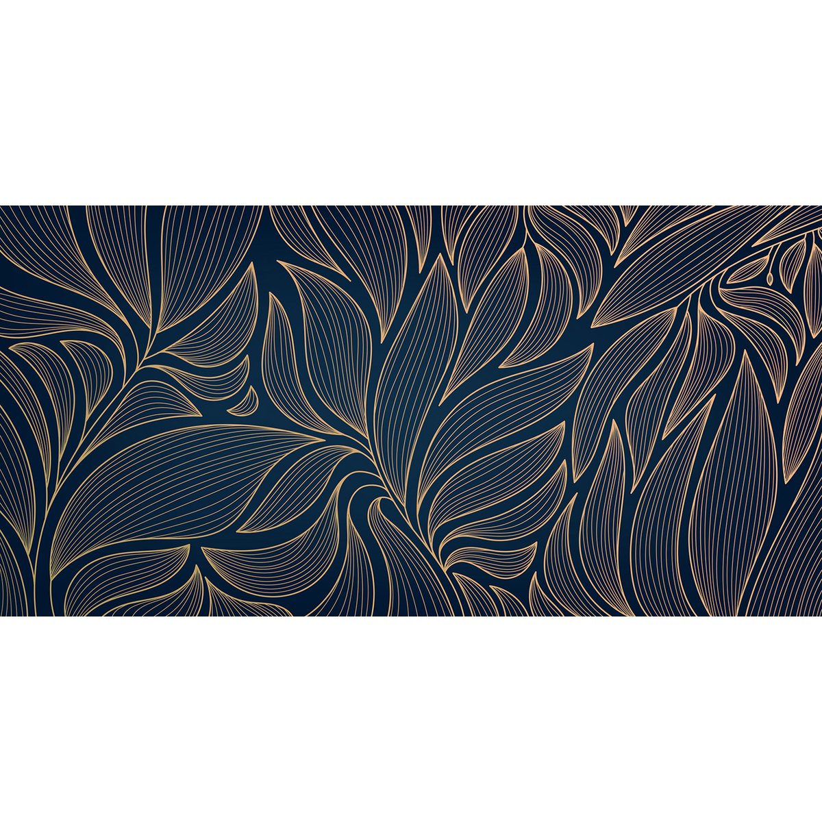 Papier peint panoramique - Feuilles Design