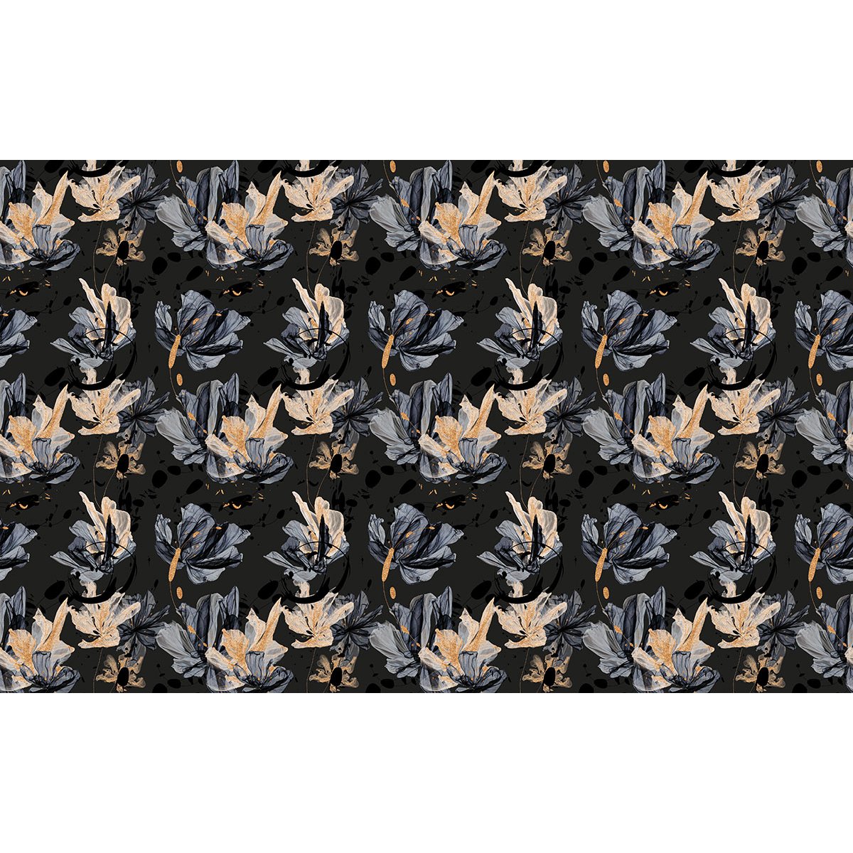 Papier peint panoramique - Motif Fleurs