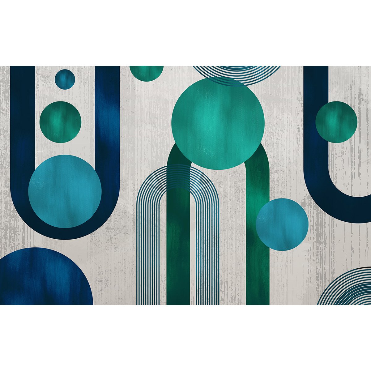 Papier peint panoramique - Ronds Design