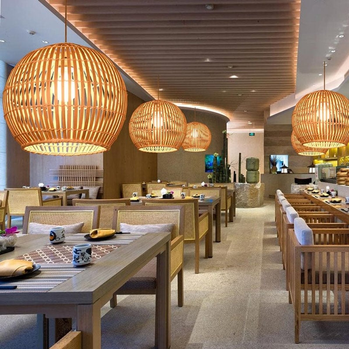 Suspension Extérieure Bambou