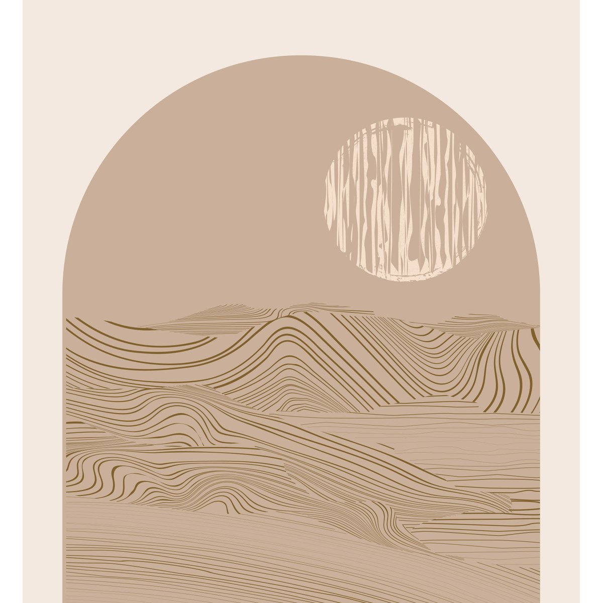 Papier peint panoramique - Paysage Boho