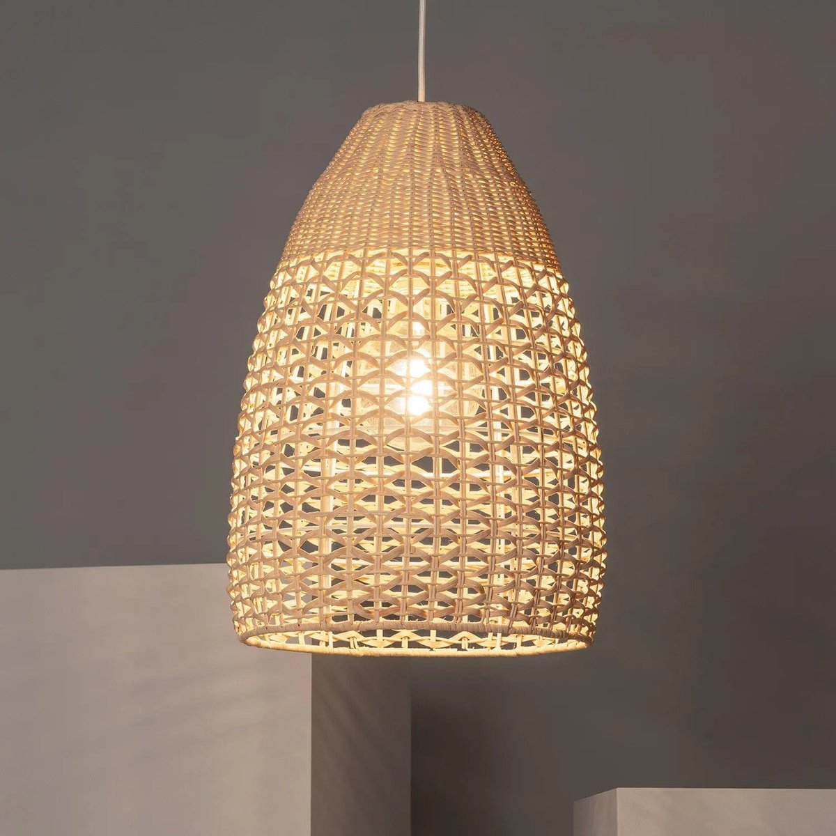 Suspension Rotin Chambre