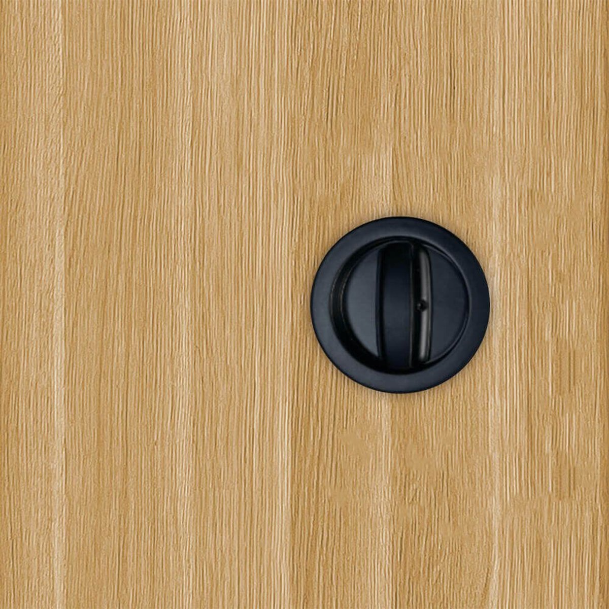Porte coulissante applique April avec serrure