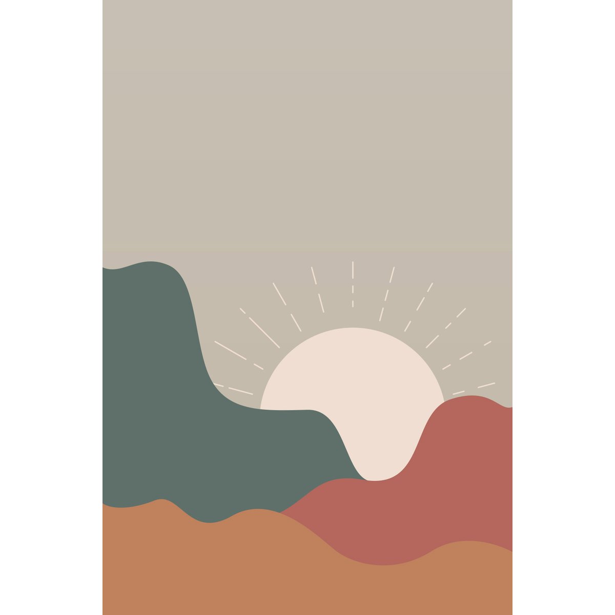 Papier peint panoramique - Paysage Boho
