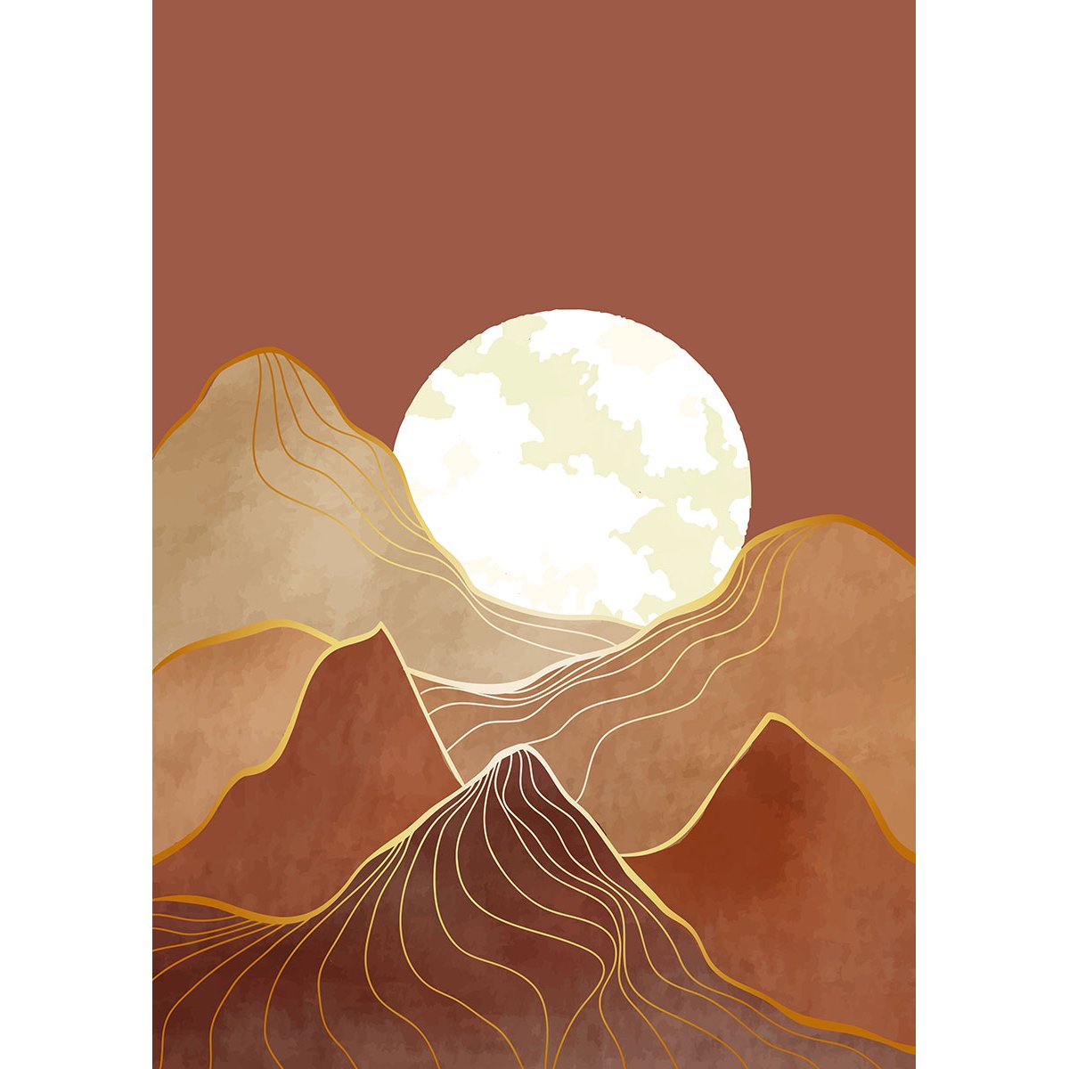 Papier peint panoramique - Paysage Boho