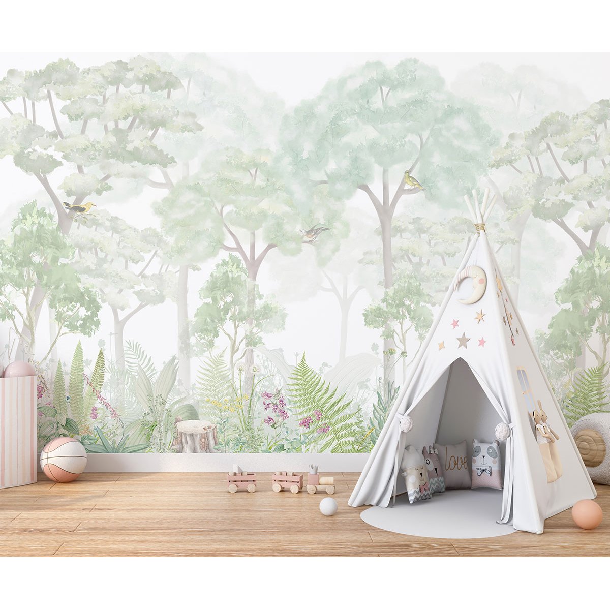 Papier peint panoramique Enfants - Forêt