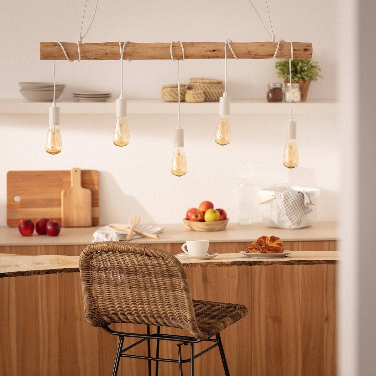 Suspension Ilot Cuisine Bois
