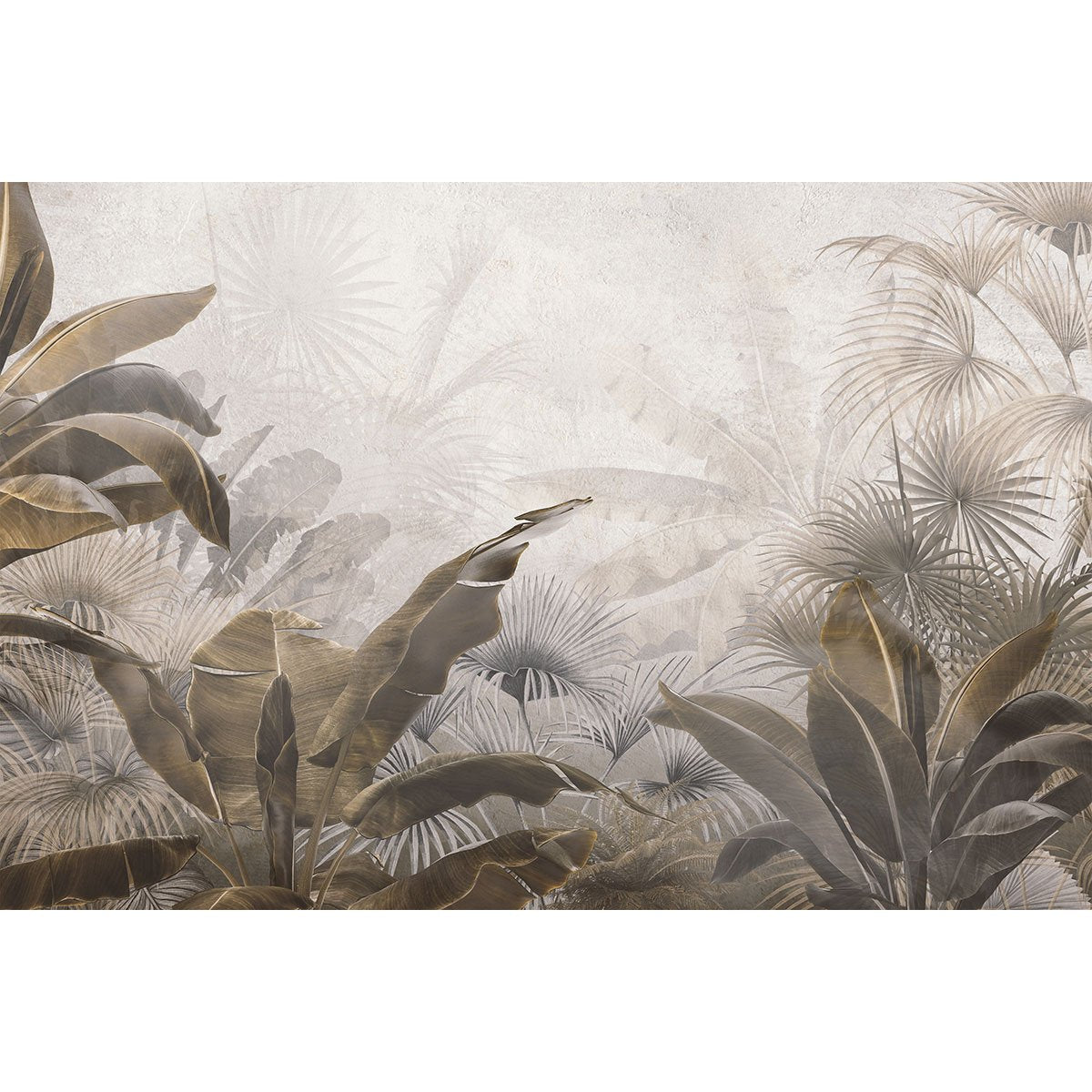Papier peint panoramique - Feuilles tropicales