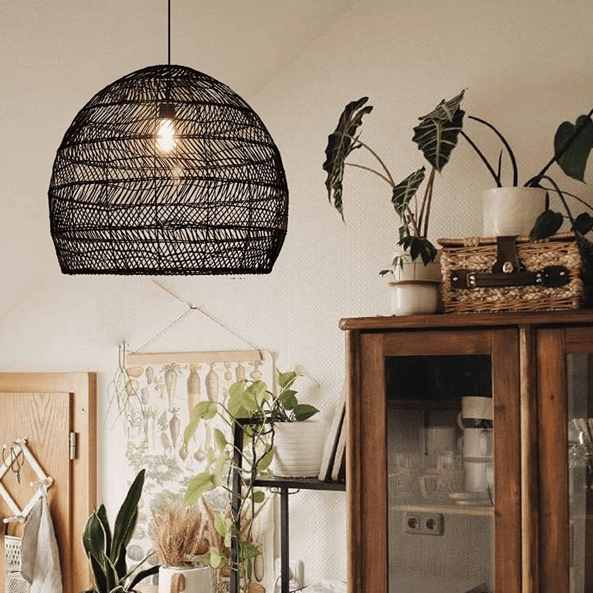 Suspension Bambou Noir