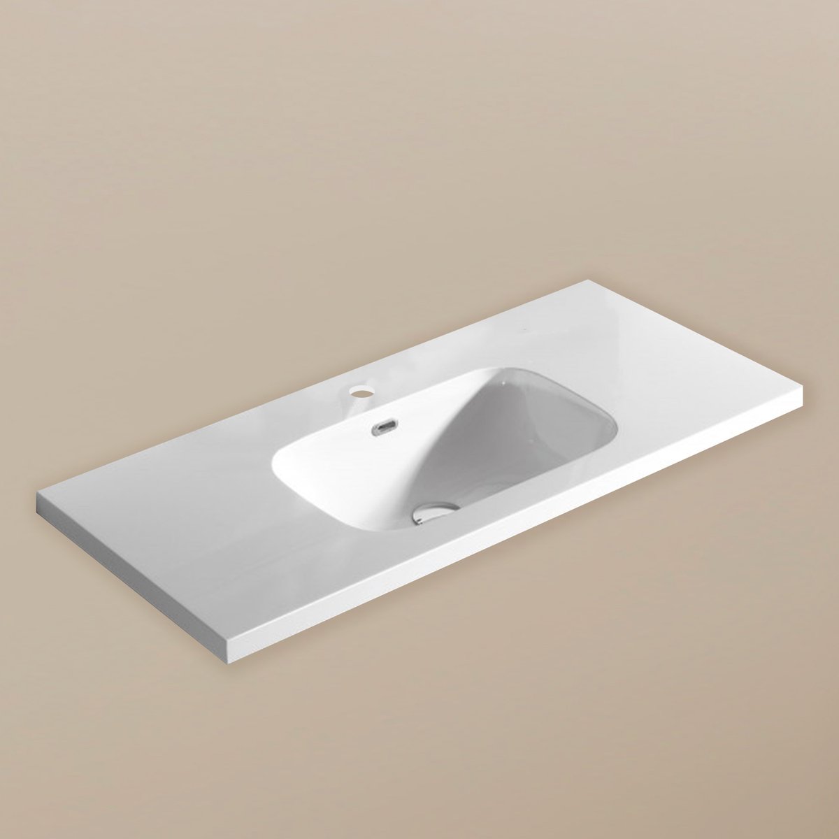 Robinet mitigeur chromé de salle de bain