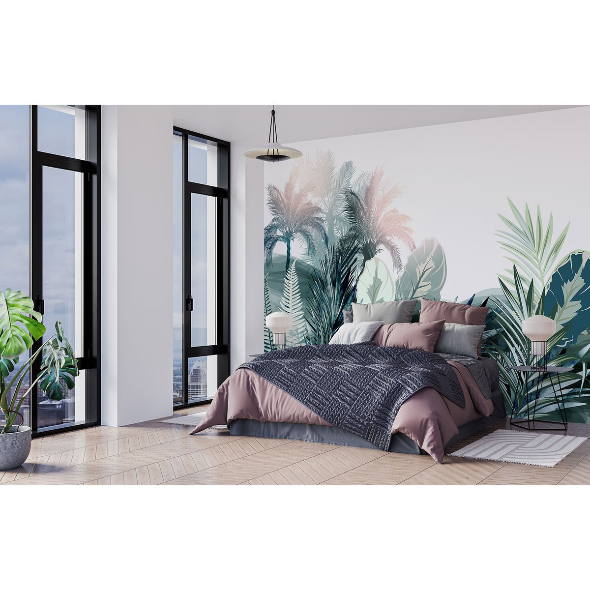 Papier peint panoramique - Plantes tropicales