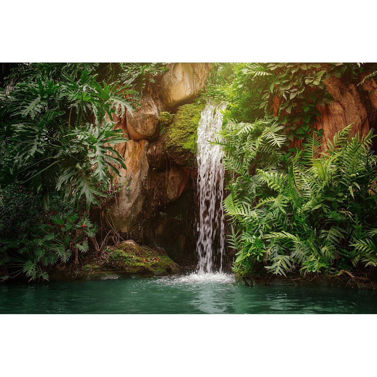 Papier peint panoramique - Cascade Forêt