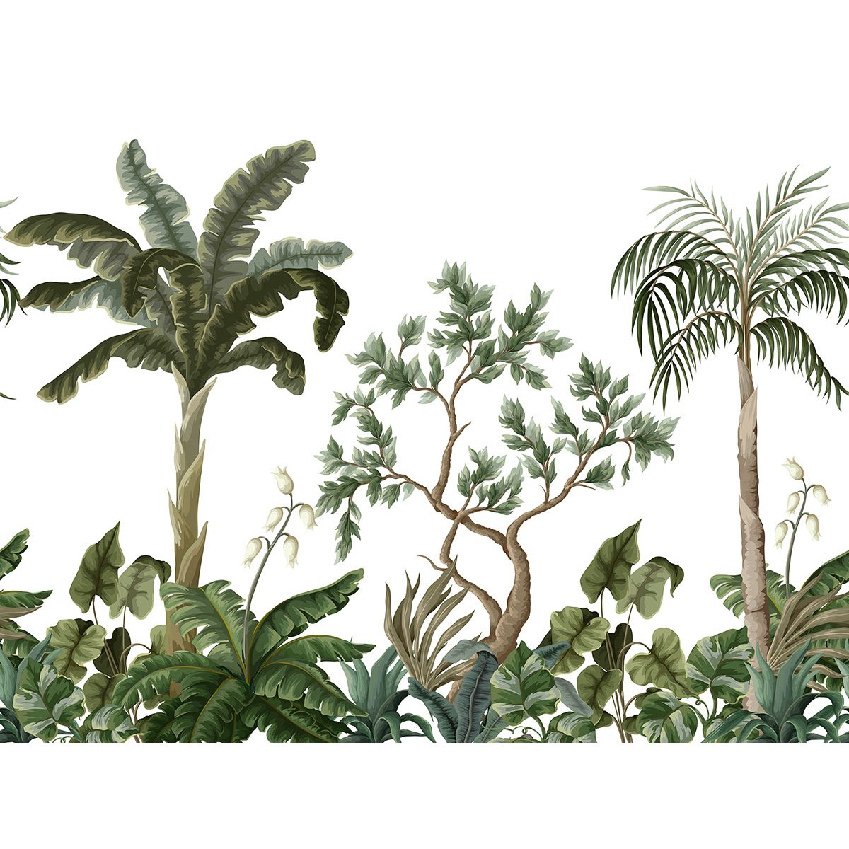 Papier peint panoramique - Forêt tropicale