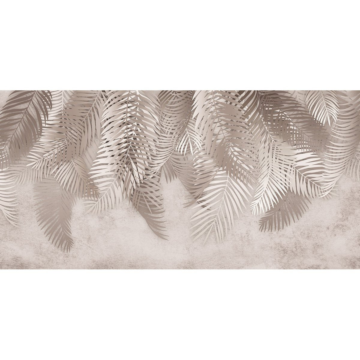 Papier peint panoramique - Feuilles Palmiers