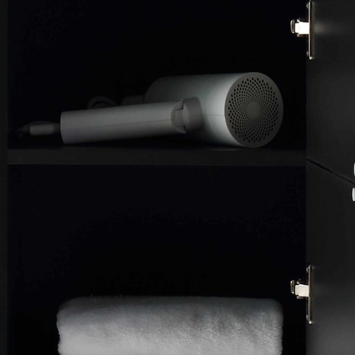 Colonne de salle de bain 160 cm noir Aqualinea