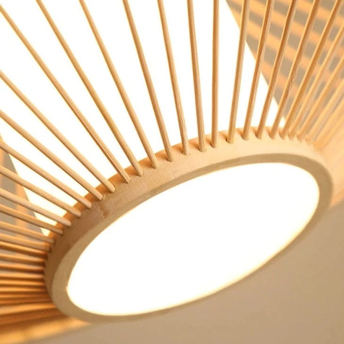 Suspension Saturne Bambou