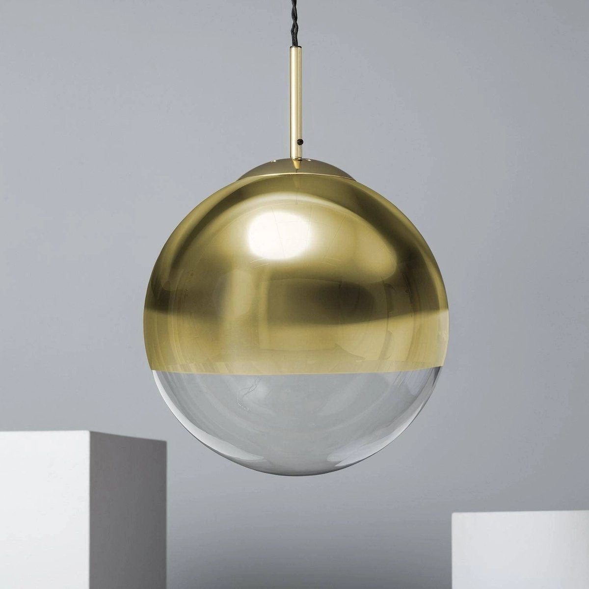 Suspension Verre Doré