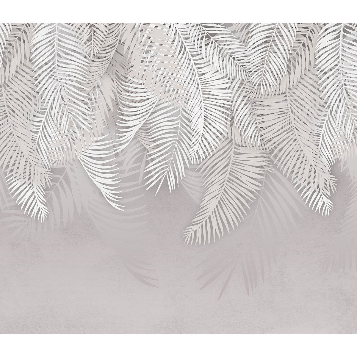 Papier peint panoramique - Feuilles Palmiers