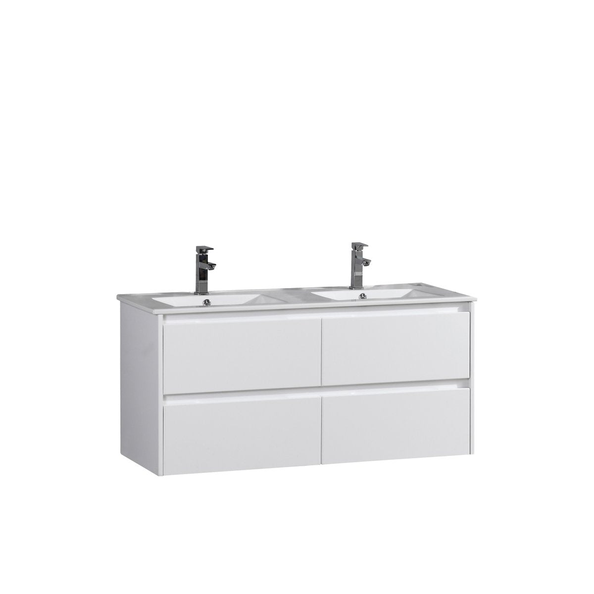 Ensemble salle de bain 120 cm blanc laqué Aquadoli