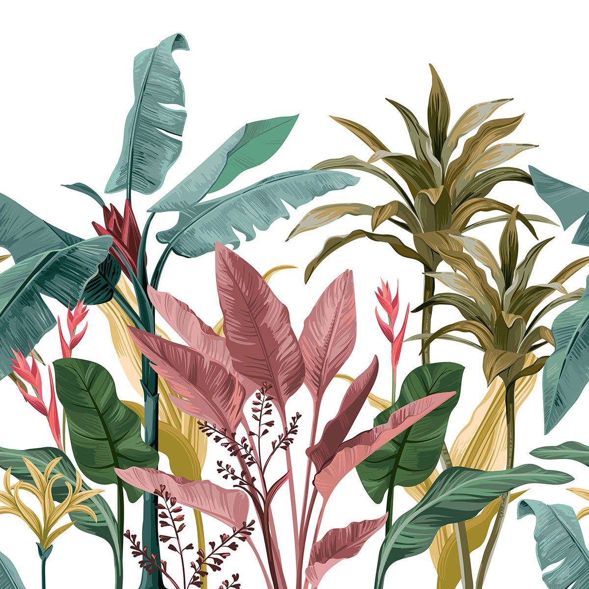 Papier peint panoramique - Plantes tropicales