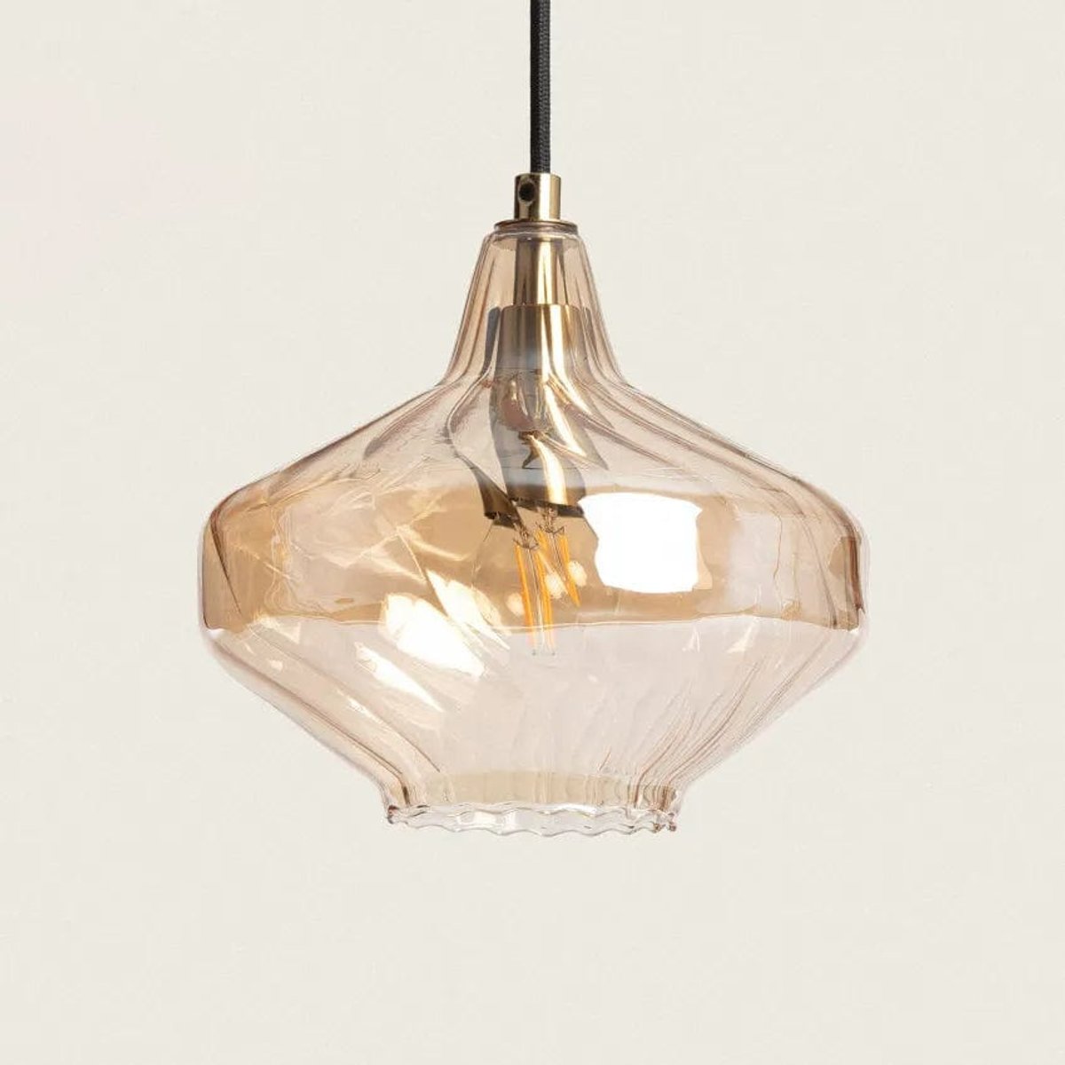 Suspension en Verre Transparent
