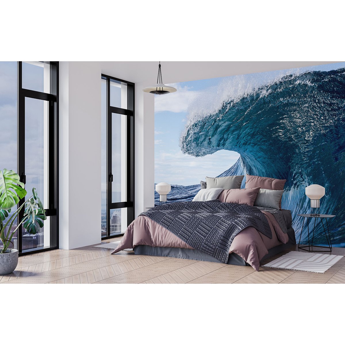 Papier peint panoramique - Vagues