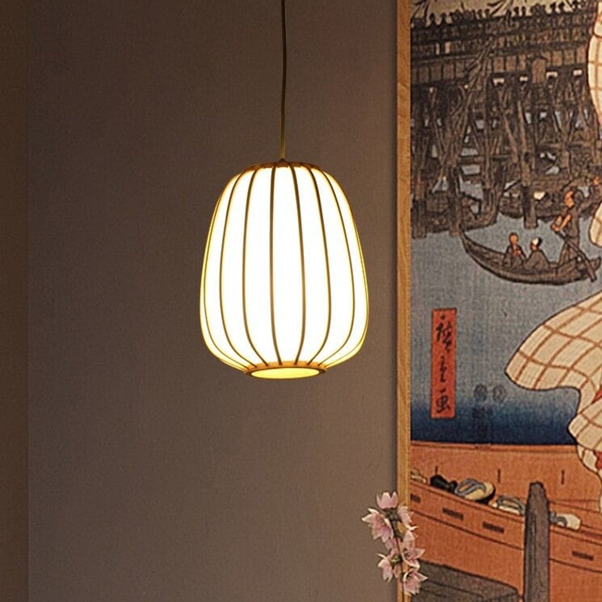 Suspension Japonaise Bambou