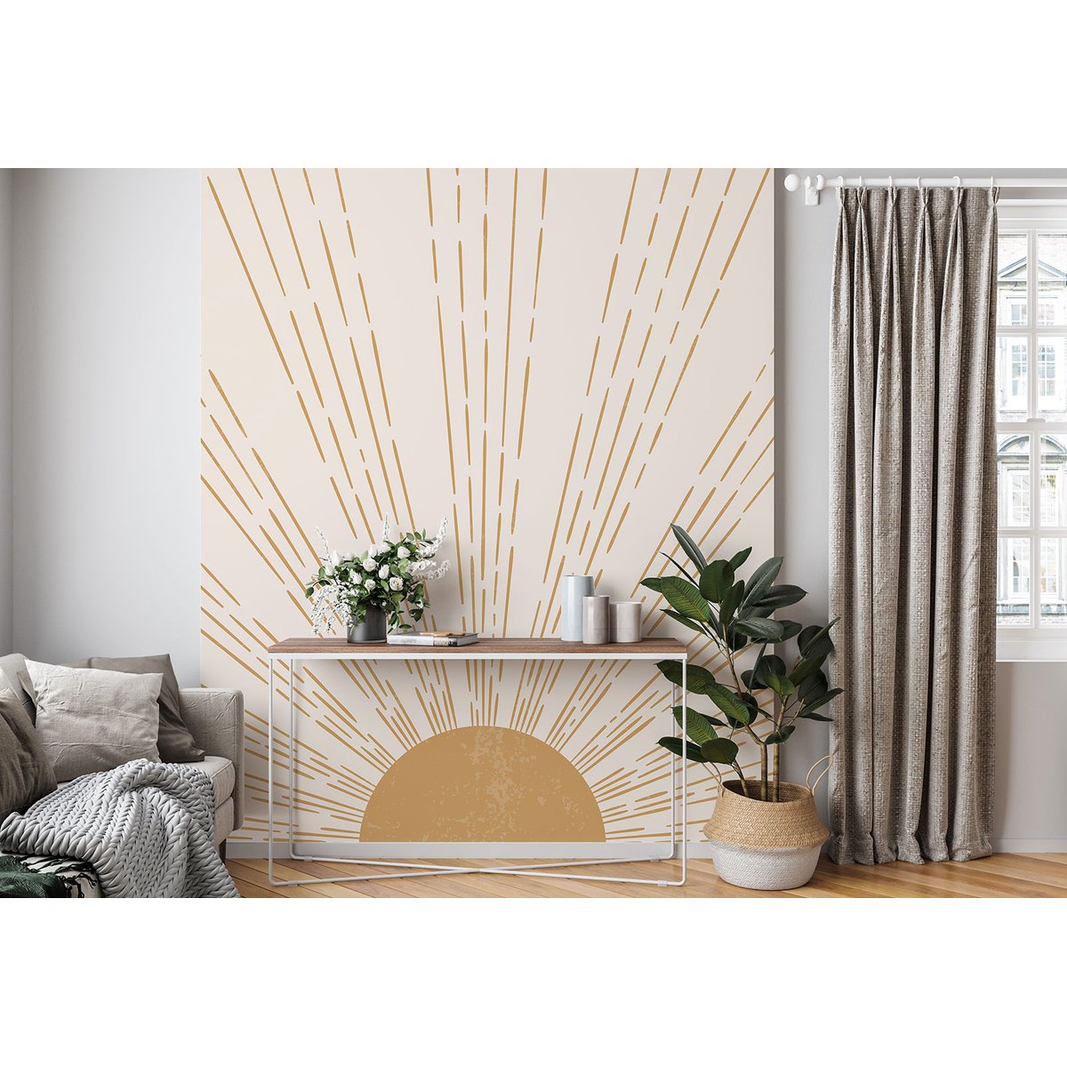 Papier peint panoramique - Soleil Boho