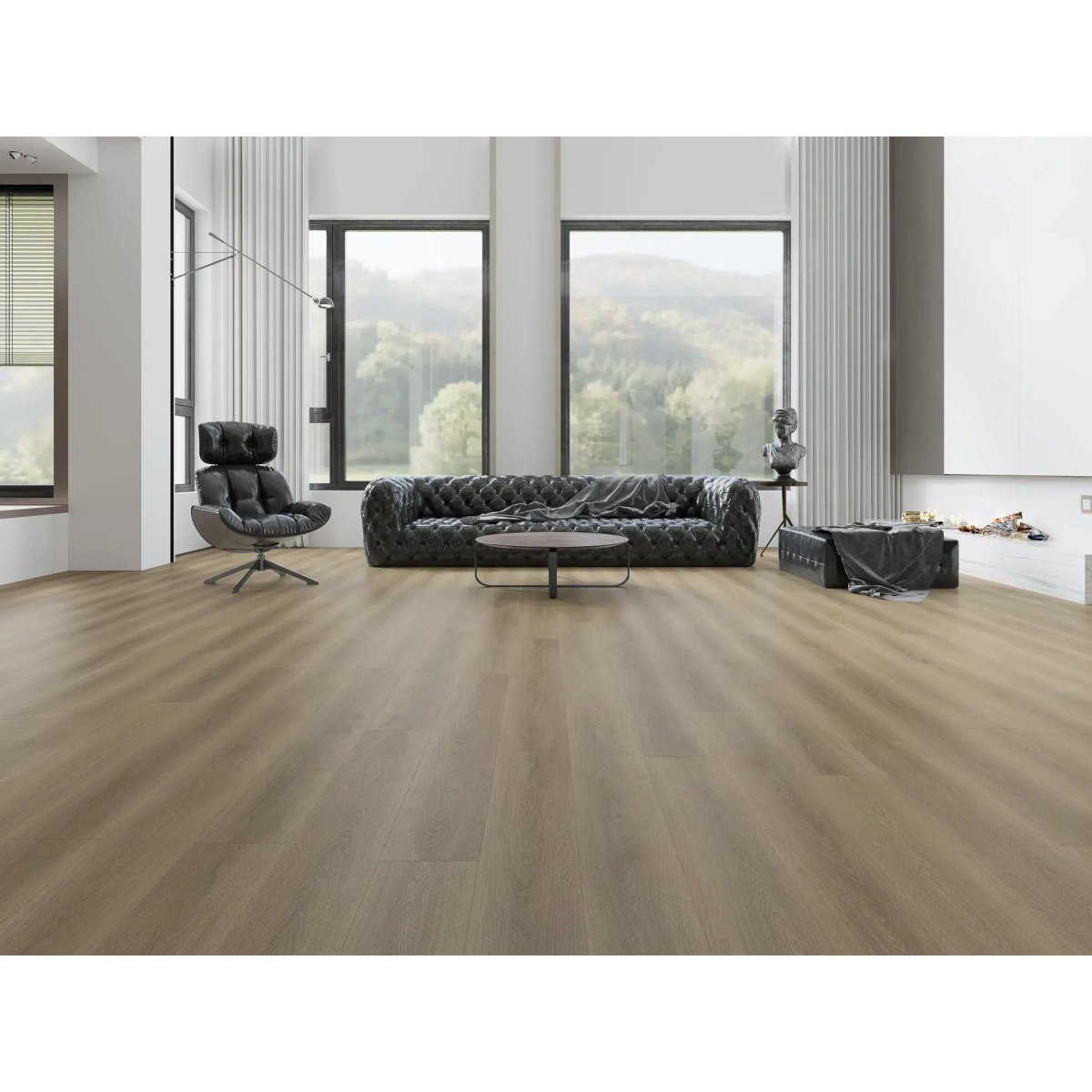 Sol stratifié chêne scandinave - Larg. 20 cm