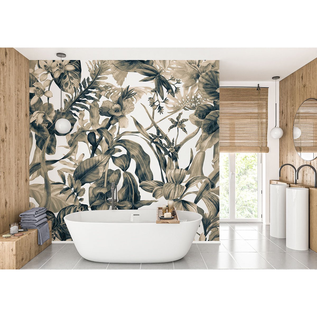 Papier peint panoramique - Plantes tropicales