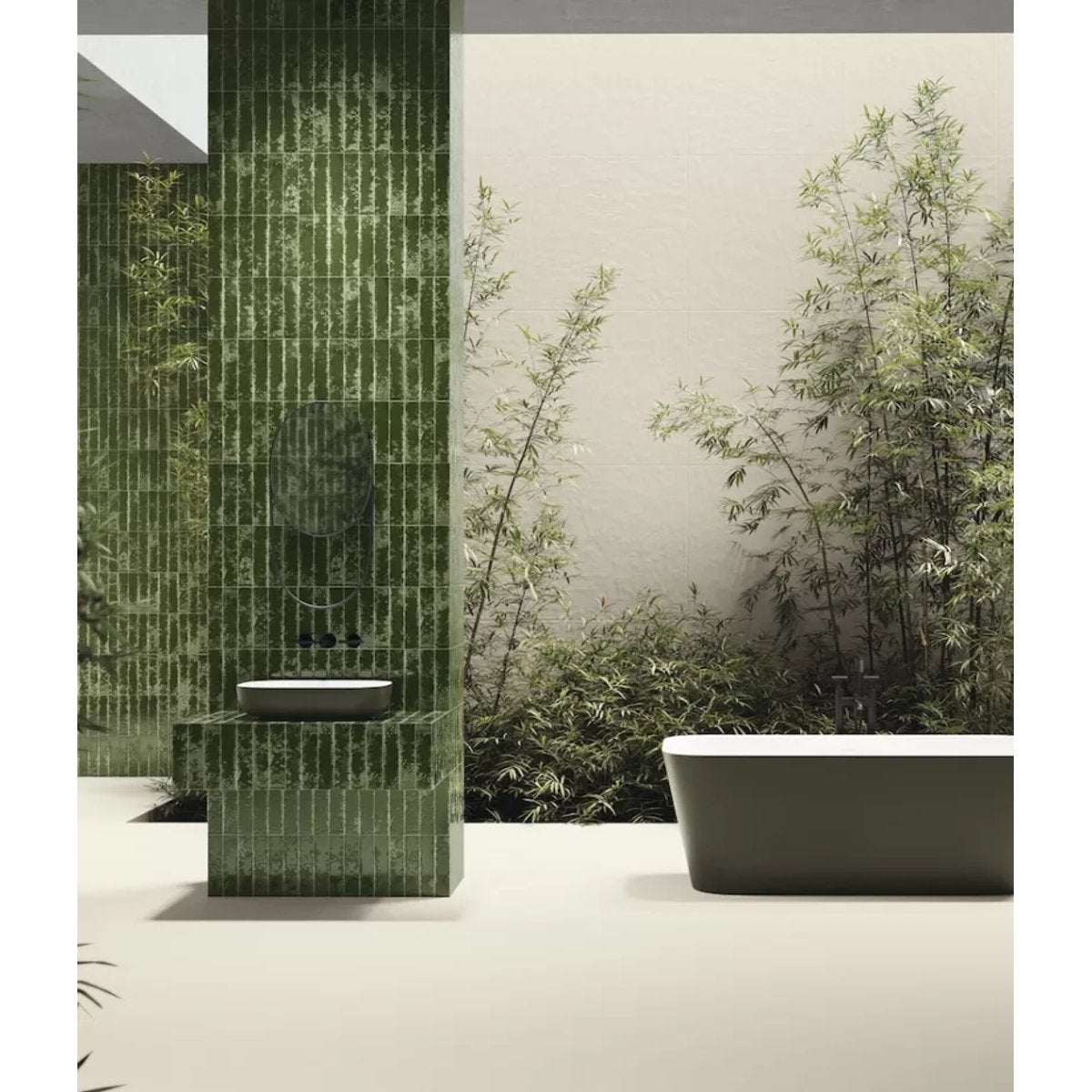 Carrelage Zellige Vert PUKKA Crocodile Green