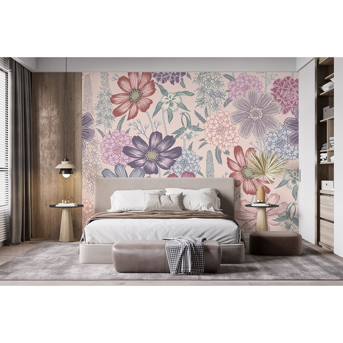 Papier peint panoramique - Fleurs