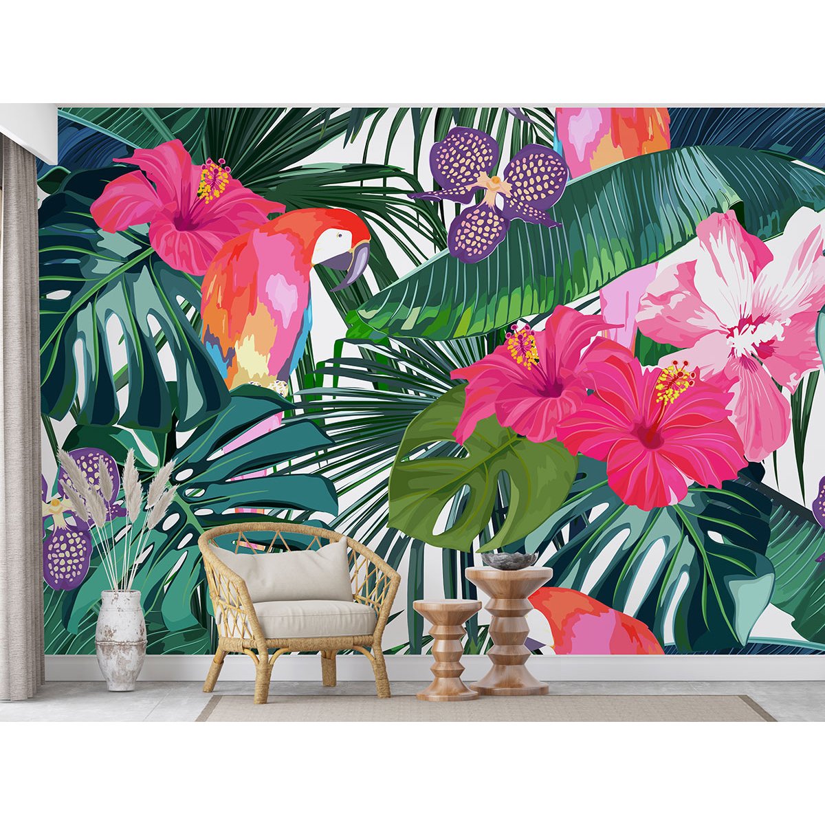 Papier peint panoramique - Motif Tropical
