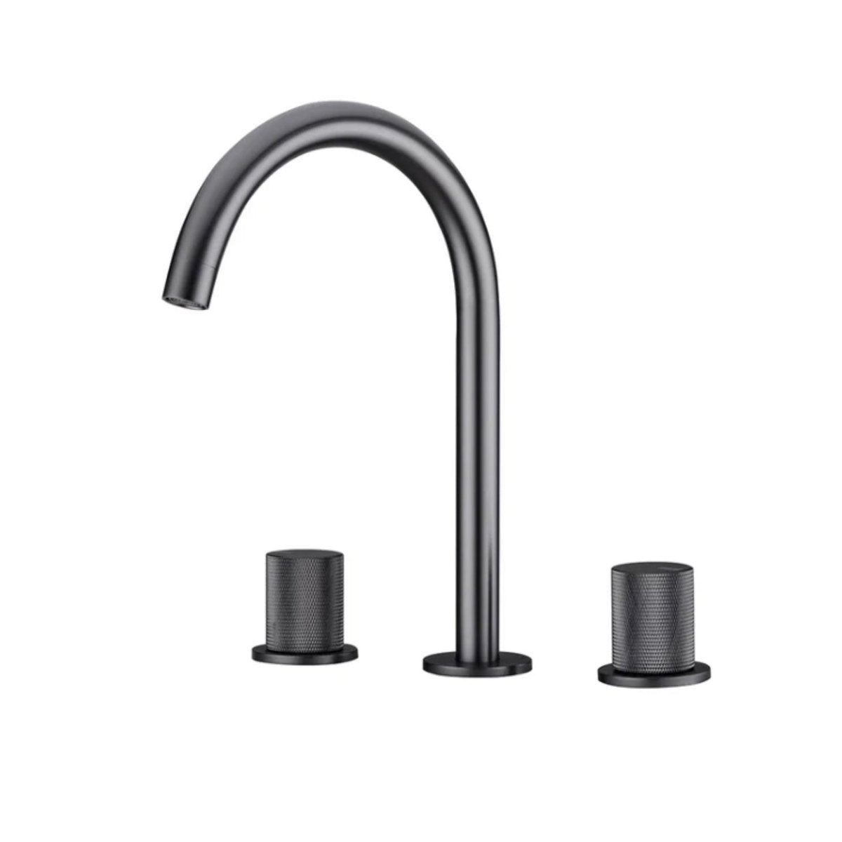Robinet de salle de bain gris brossé