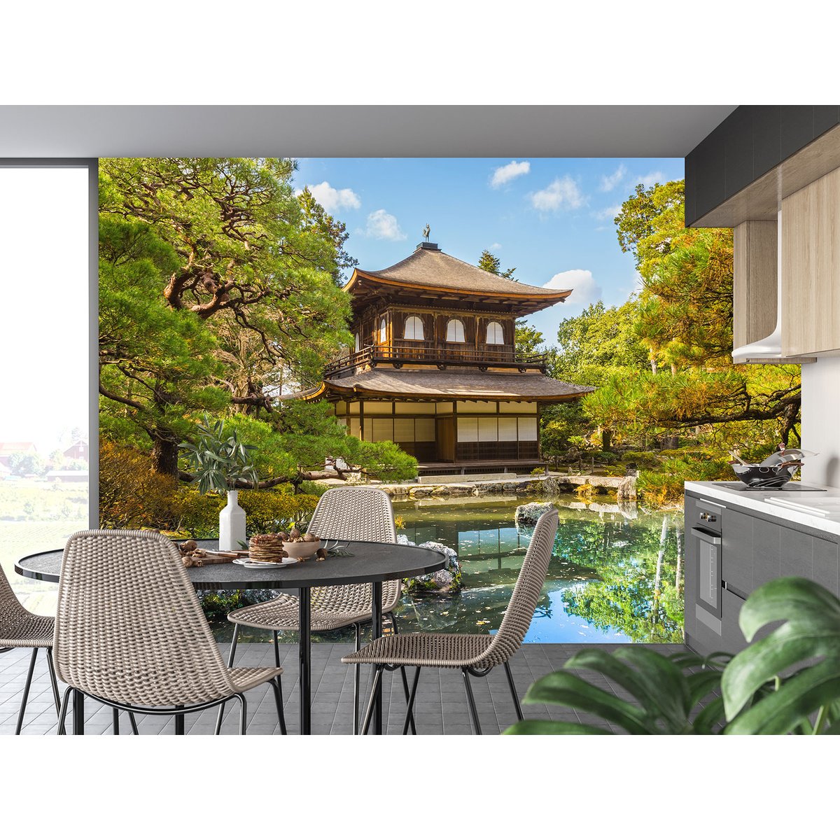 Papier peint panoramique - Temple japonais