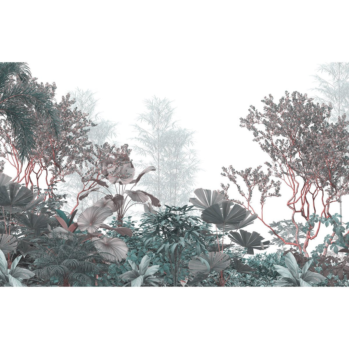 Papier peint panoramique - Forêt Tropicalle