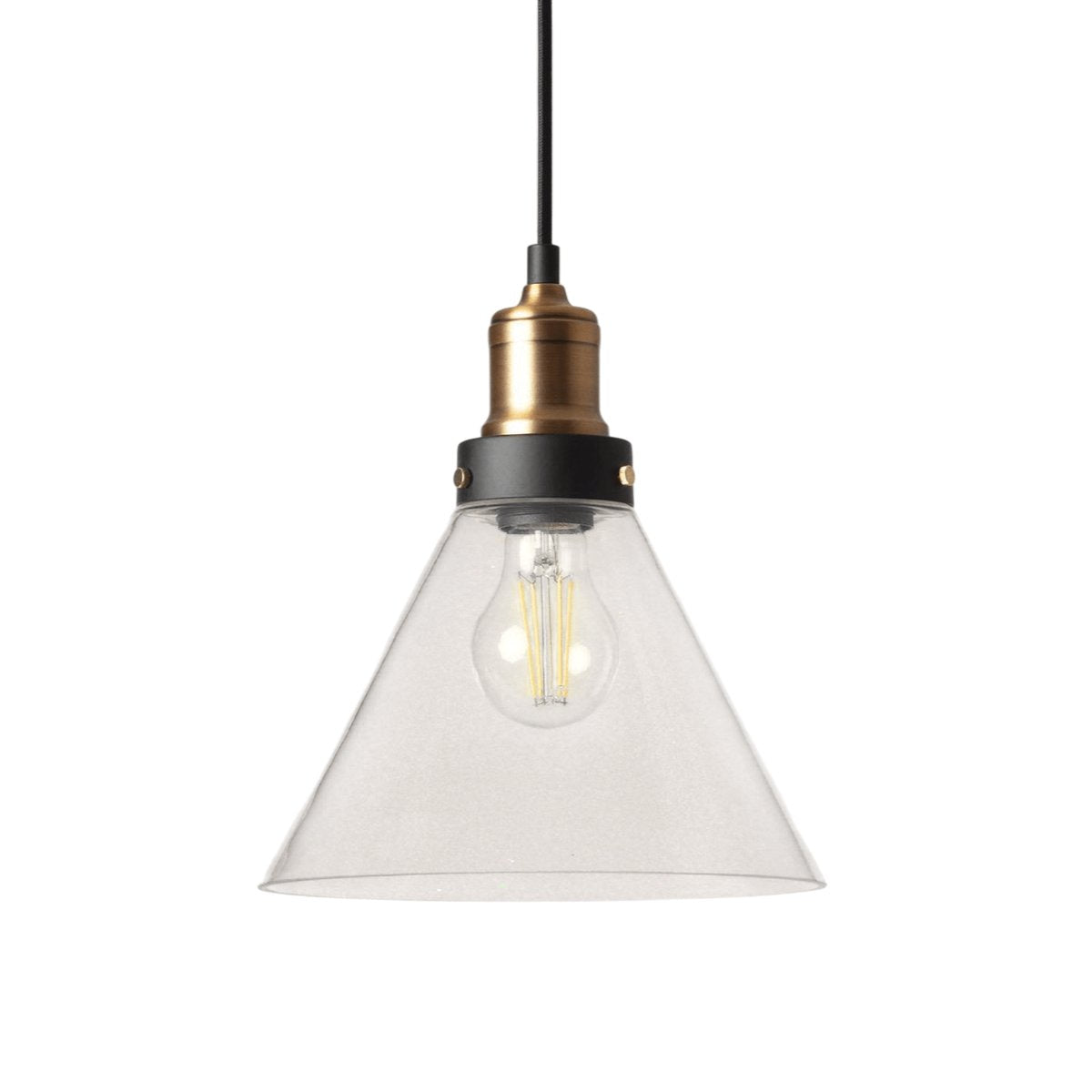 Suspension Laiton et Verre