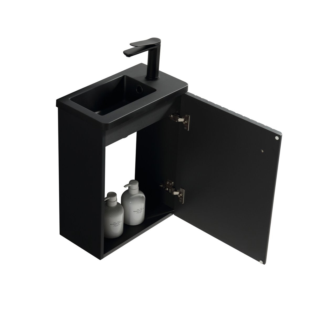 Meuble lave-main Aquanero noir 40 cm